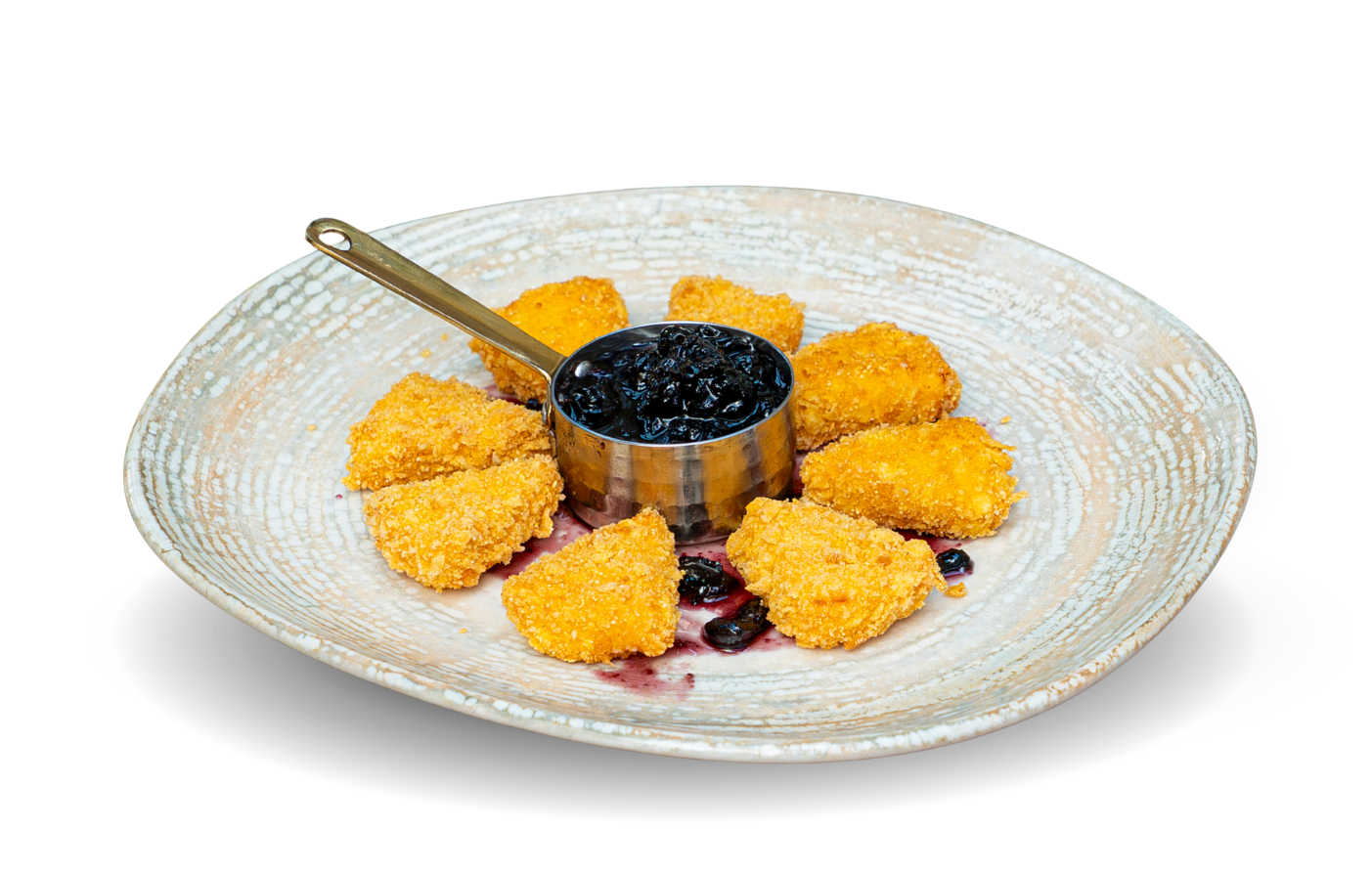 Breaded processed cheeses
