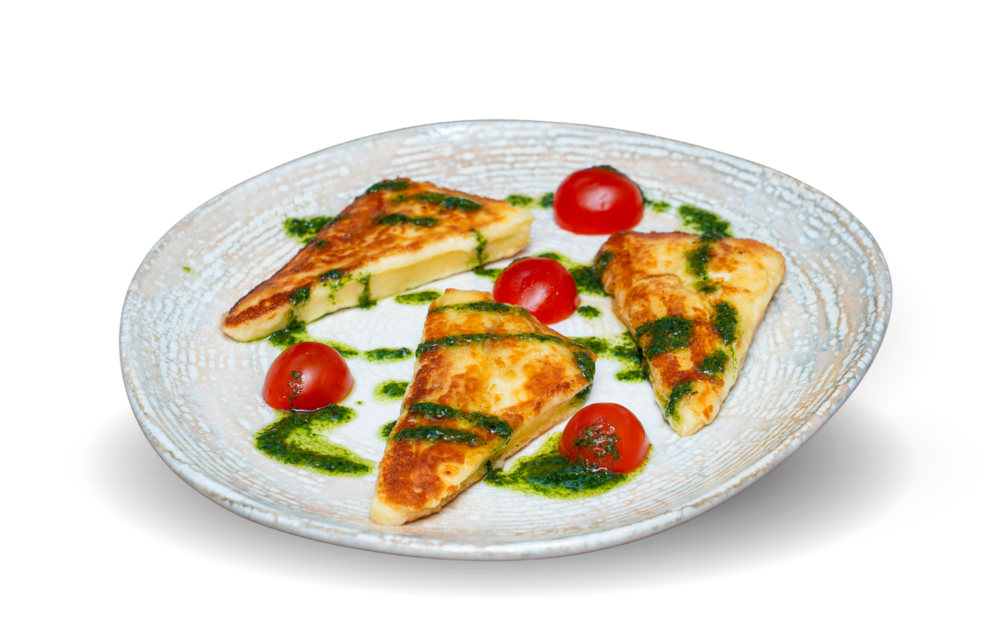 Yellow cheese on a plate
