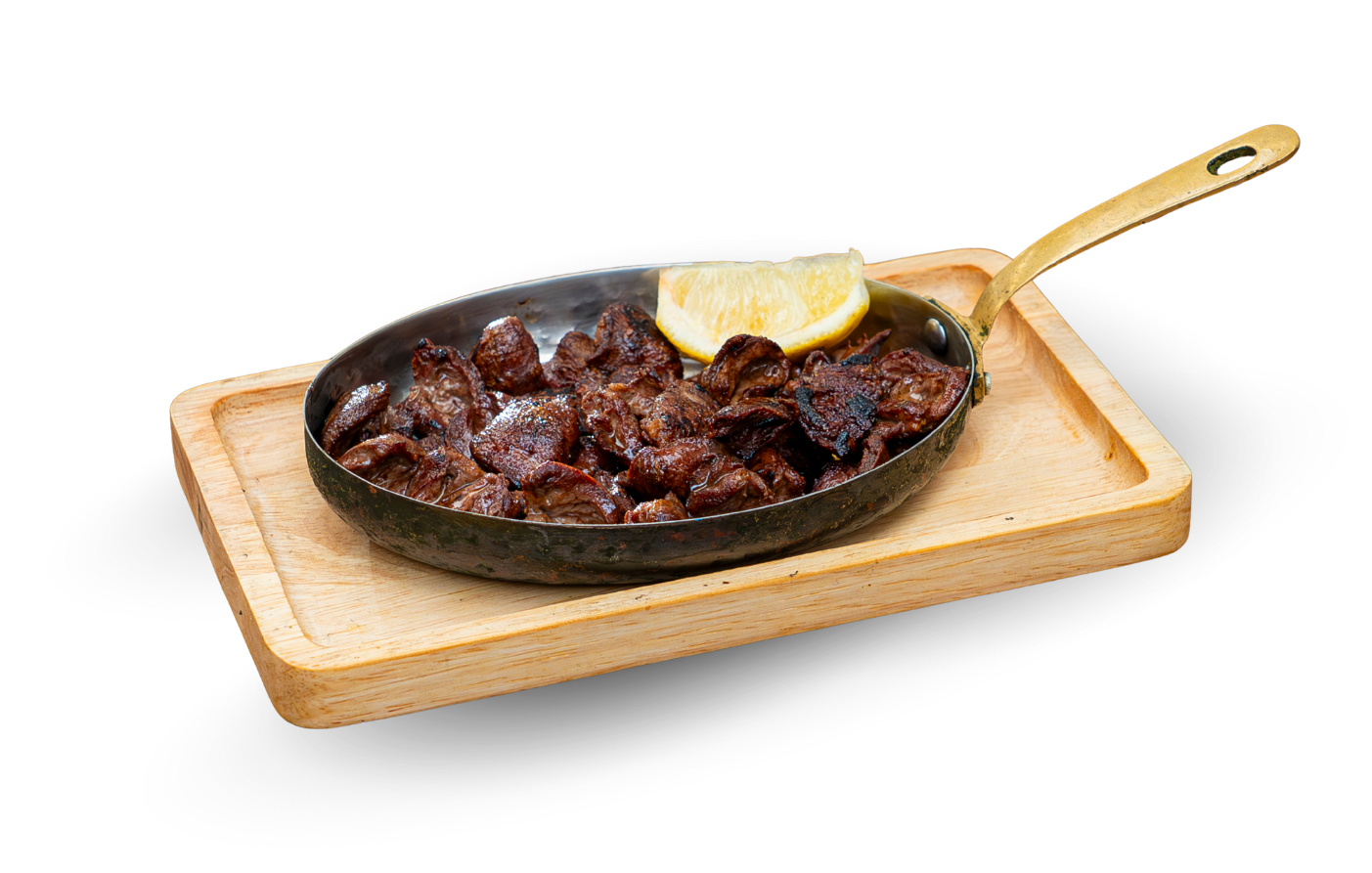 Chicken hearts in butter